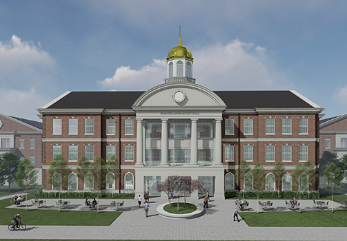 rendering of Frances Anne Moody Hall