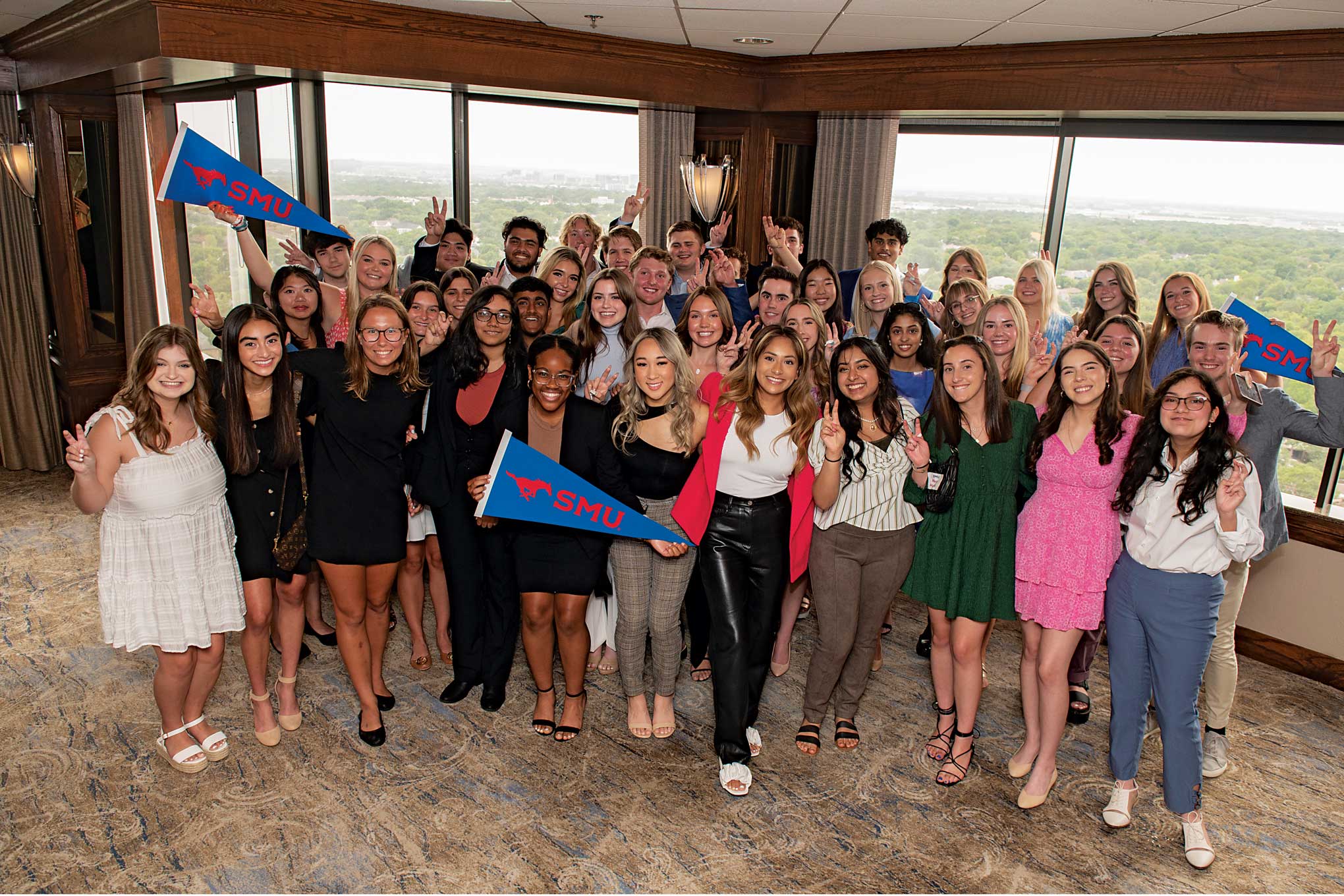 Mustang students, alumni and family gather together