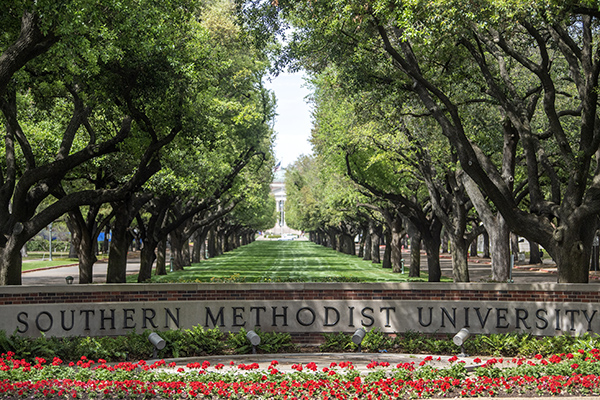 SMU campus in spring