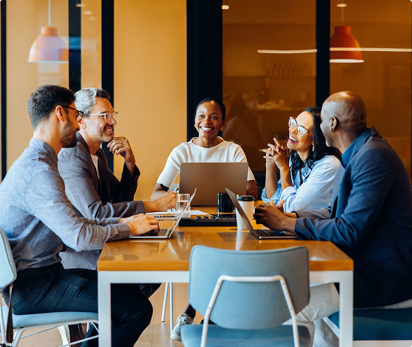 Co-workers at a Meeting Table