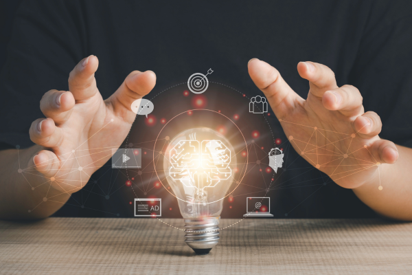 AI + Marketing graphic