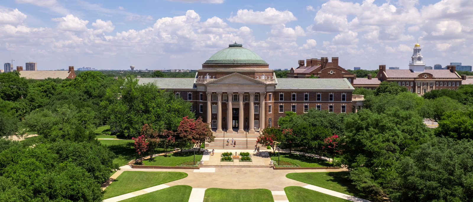 SMU Dallas Hall aerial photo