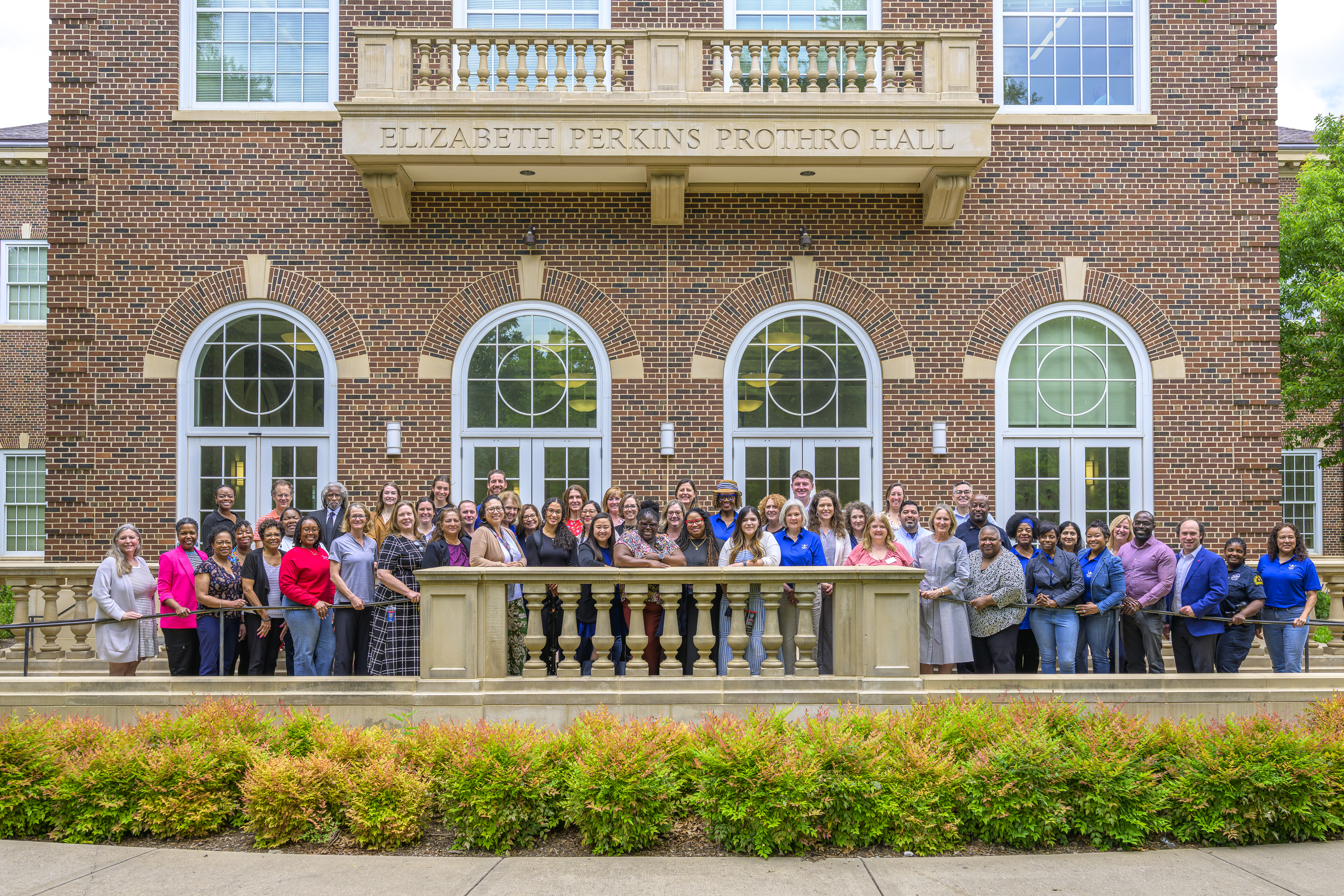 Group in front of Prothro Great Hall