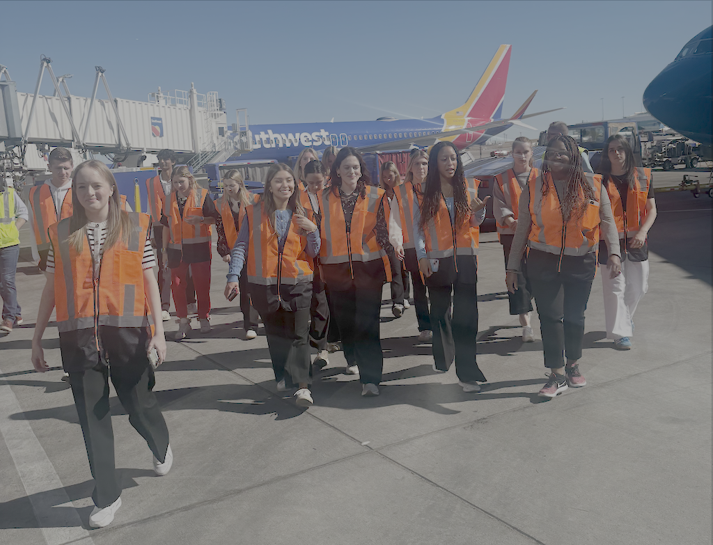 Students in the marketing bachelor’s degree program benefit from internship opportunities with Southwest Airlines.