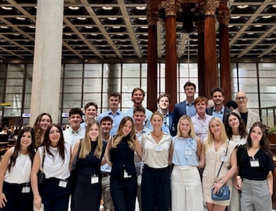 SMU Cox undergraduate business students study abroad in London.