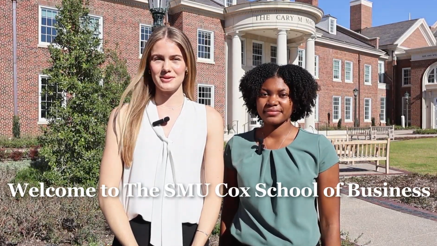 BBA Students give tour of new Cox School