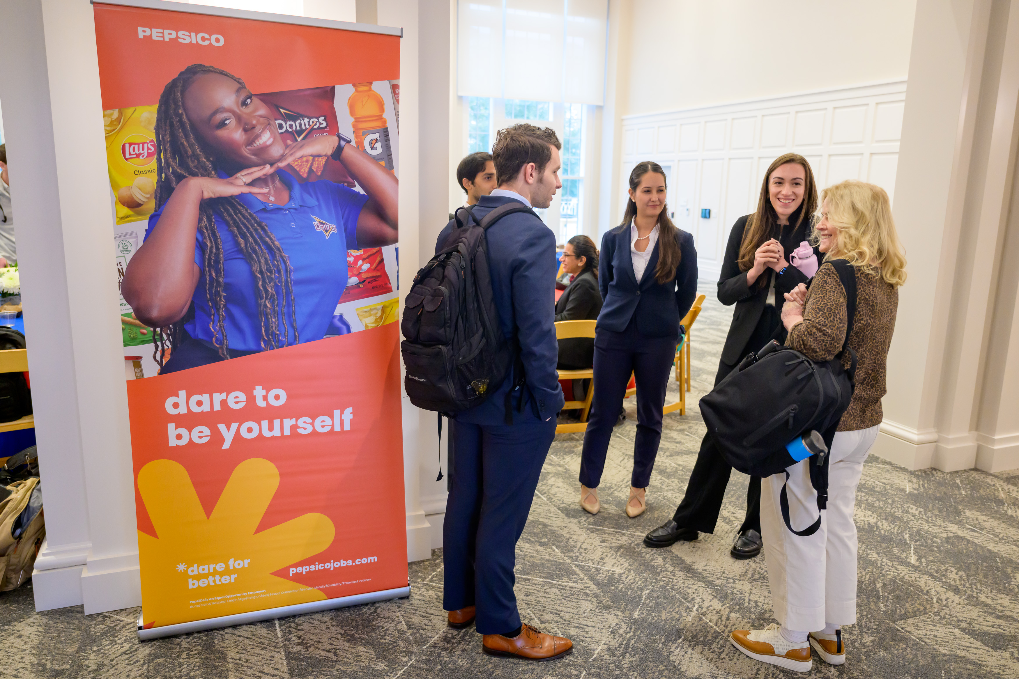 photo of students in front of pepsico jobs banner