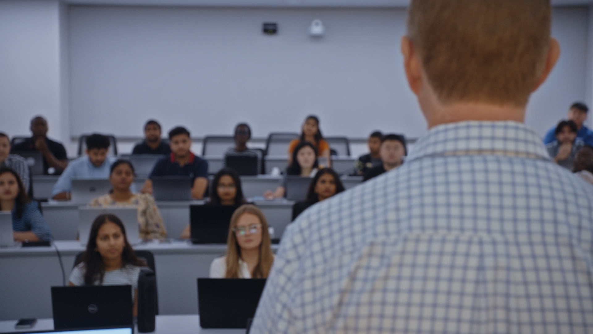 Gressel teaching in classroom