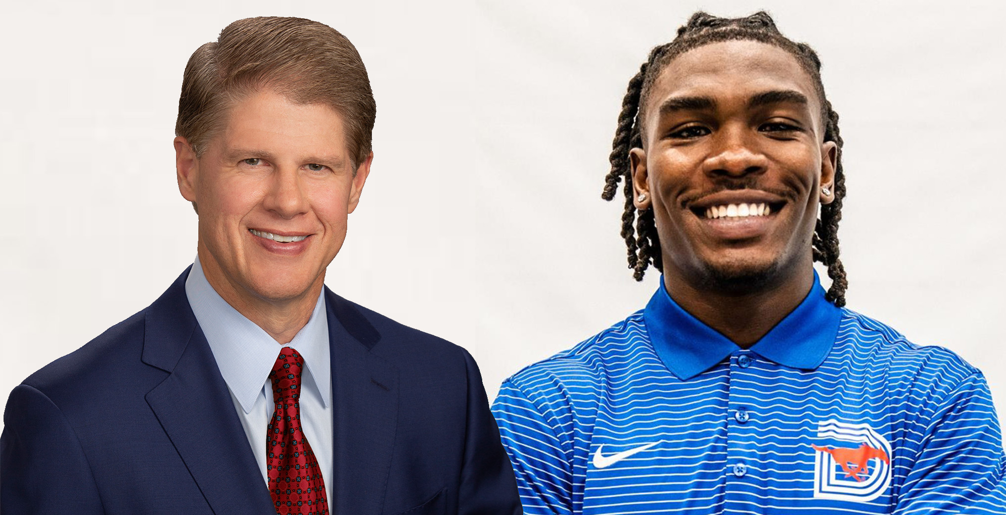 Photo of Clark Hunt and Rashee Rice - both of the KC Chiefs