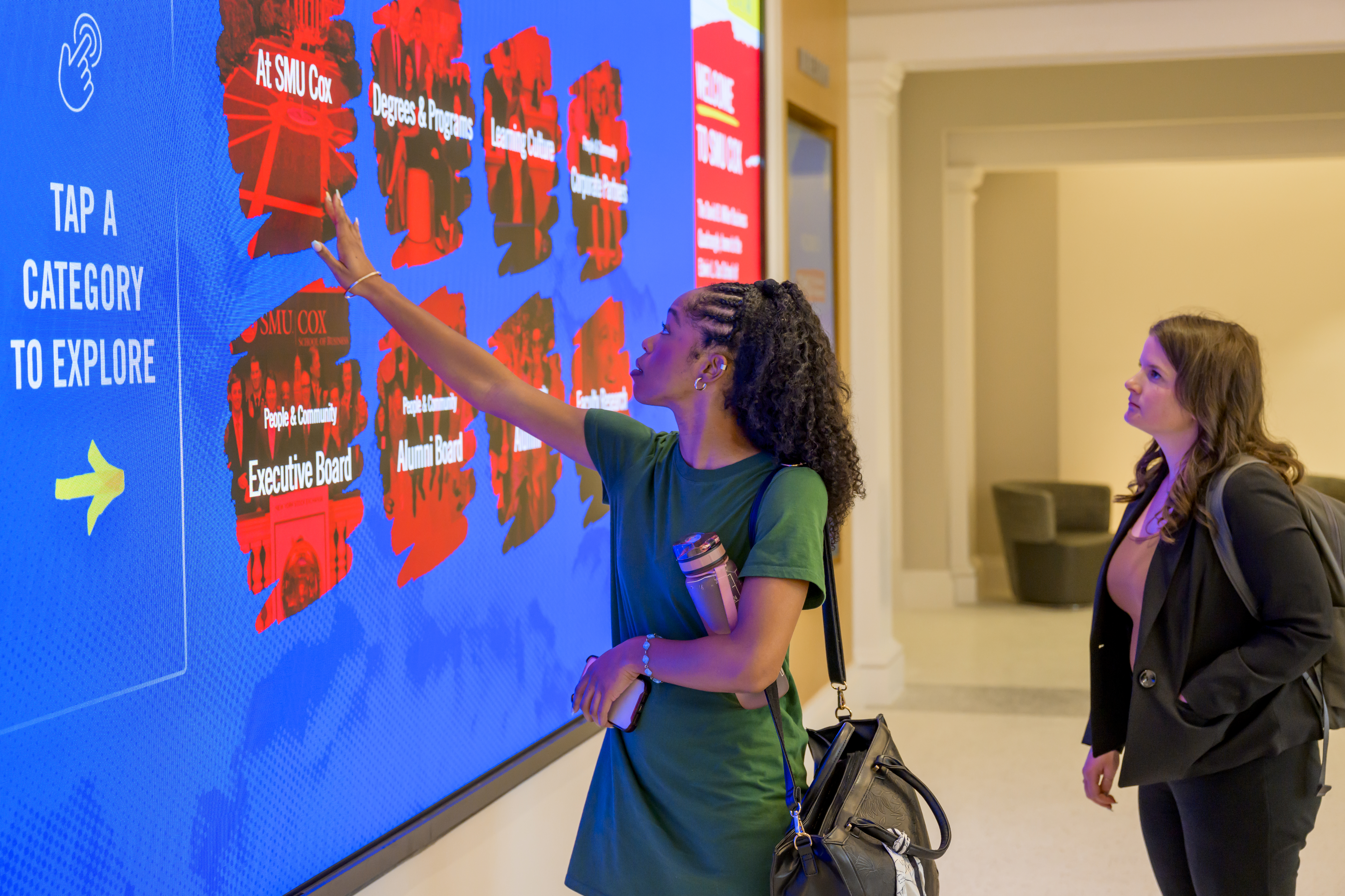 Students at Interactive Screen 2025