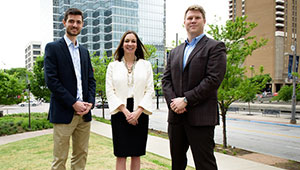 three faculty outside