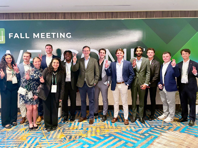 Group photo of students at the ULI Conference