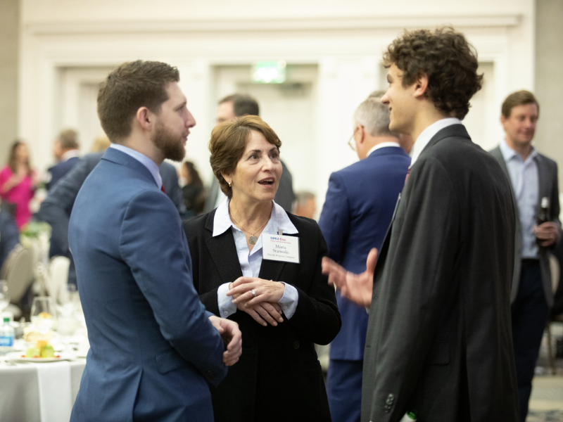 Students network with industry experts