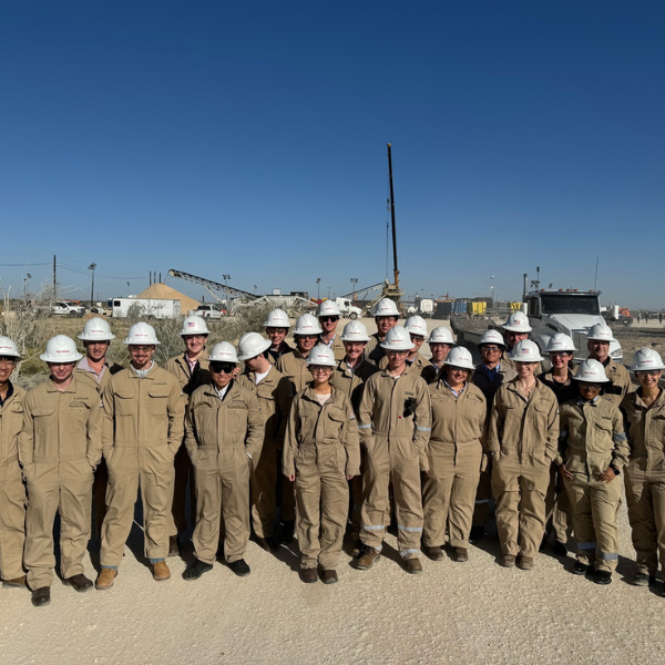 students on an energy trek