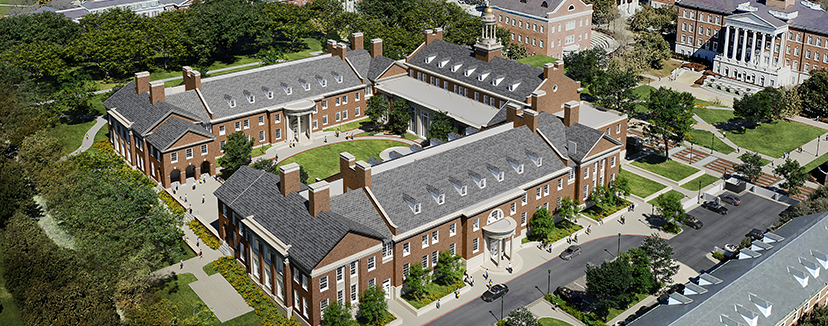 rendering of new construction on campus