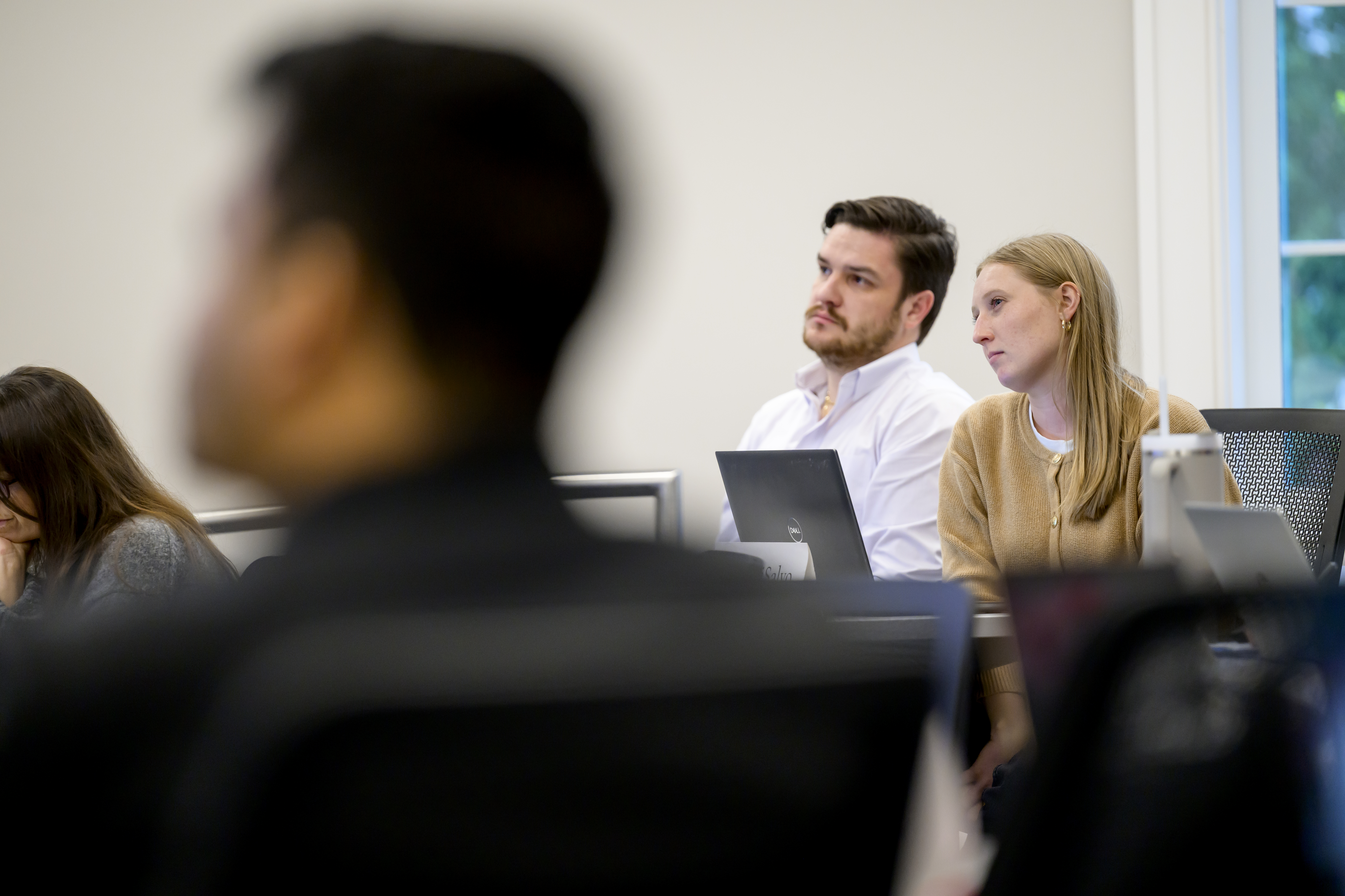 photo of students learning in a classroom at SMU Cox
