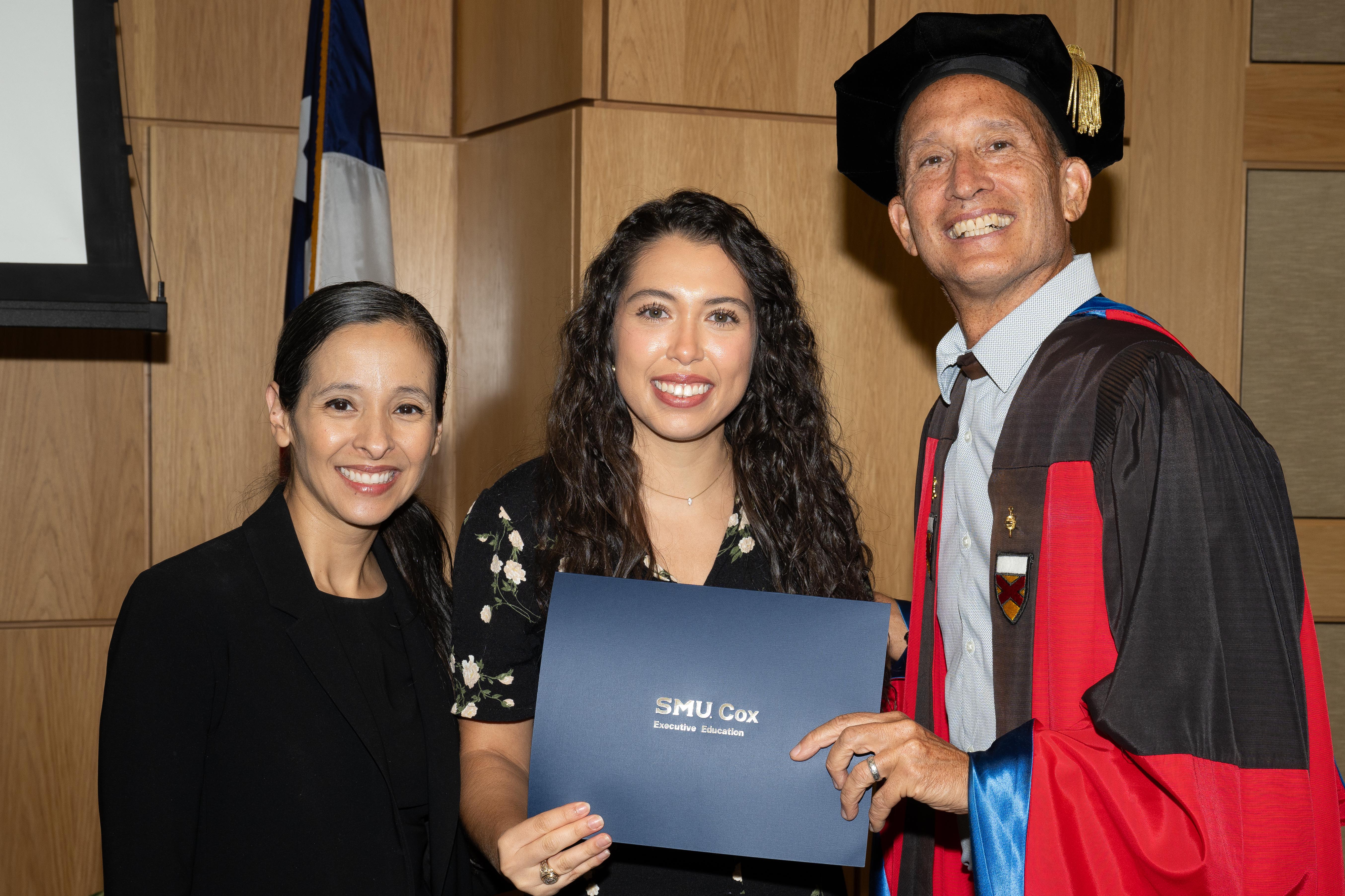 Ana with graduate and Jose