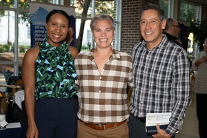 three students at the RLP graduation