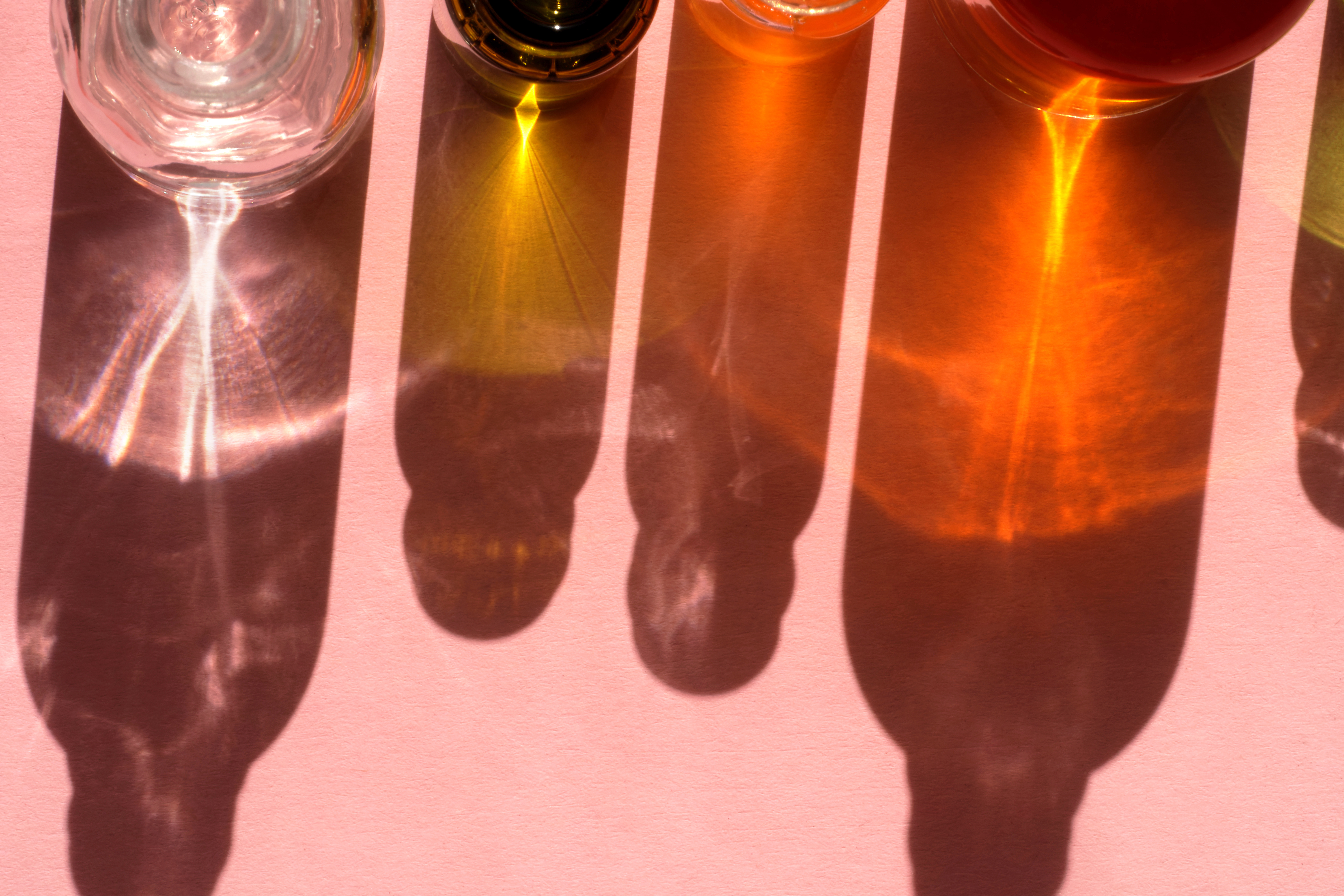 photo of glass bottles