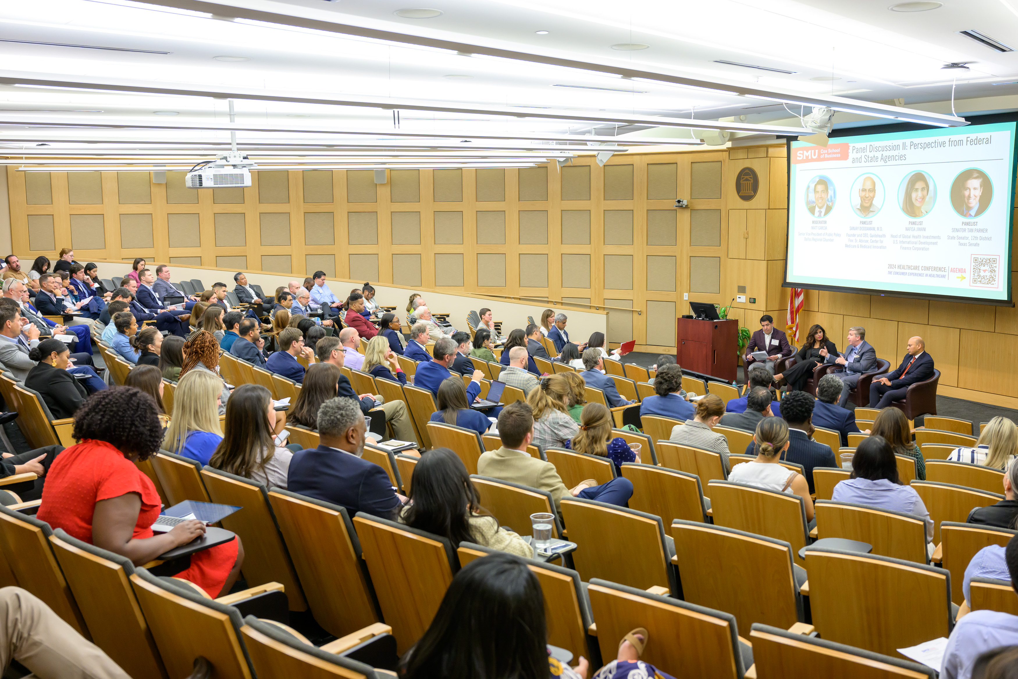 photos of attendees at healthcare conference