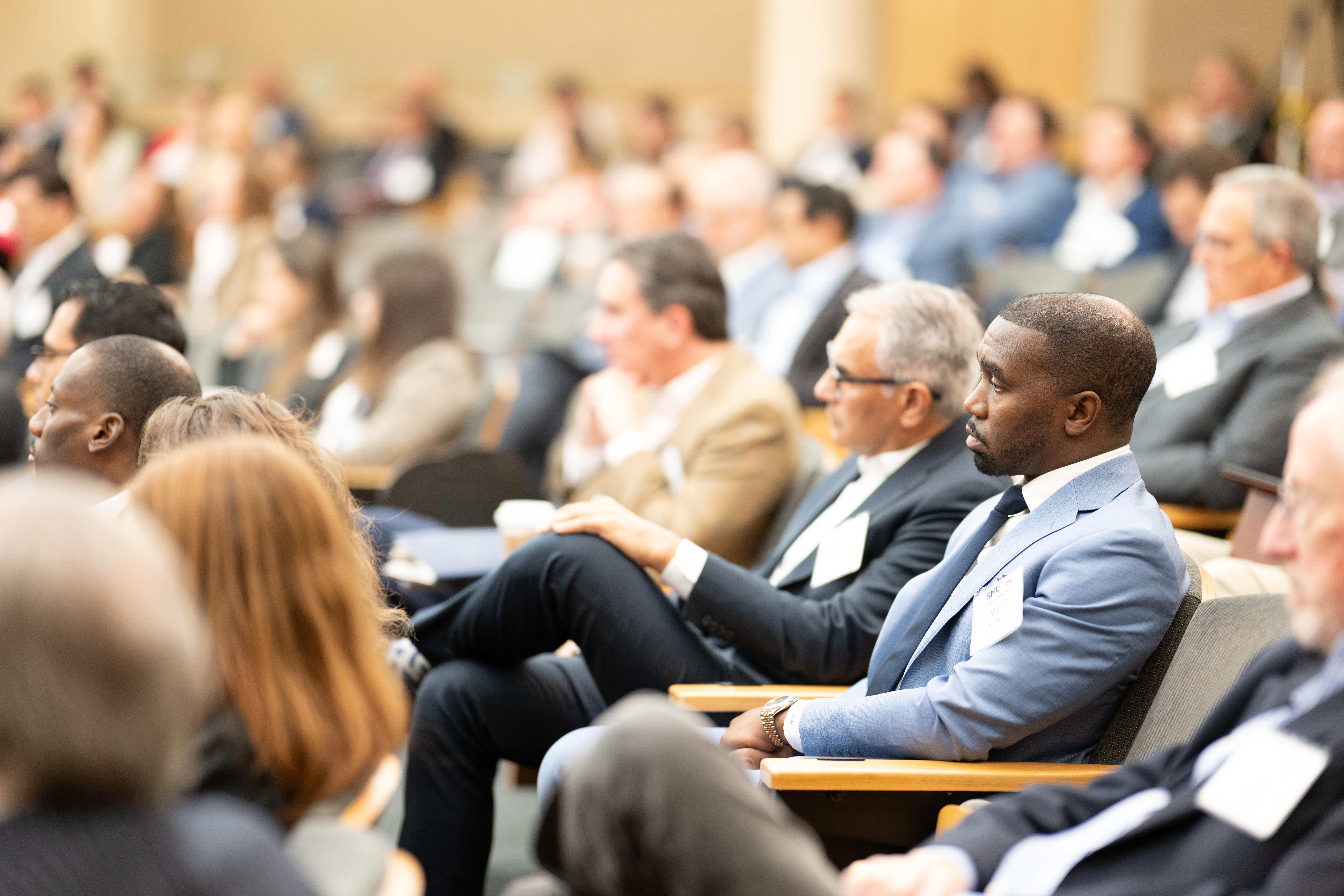 Attendees at SMU Cox healthcare panel event