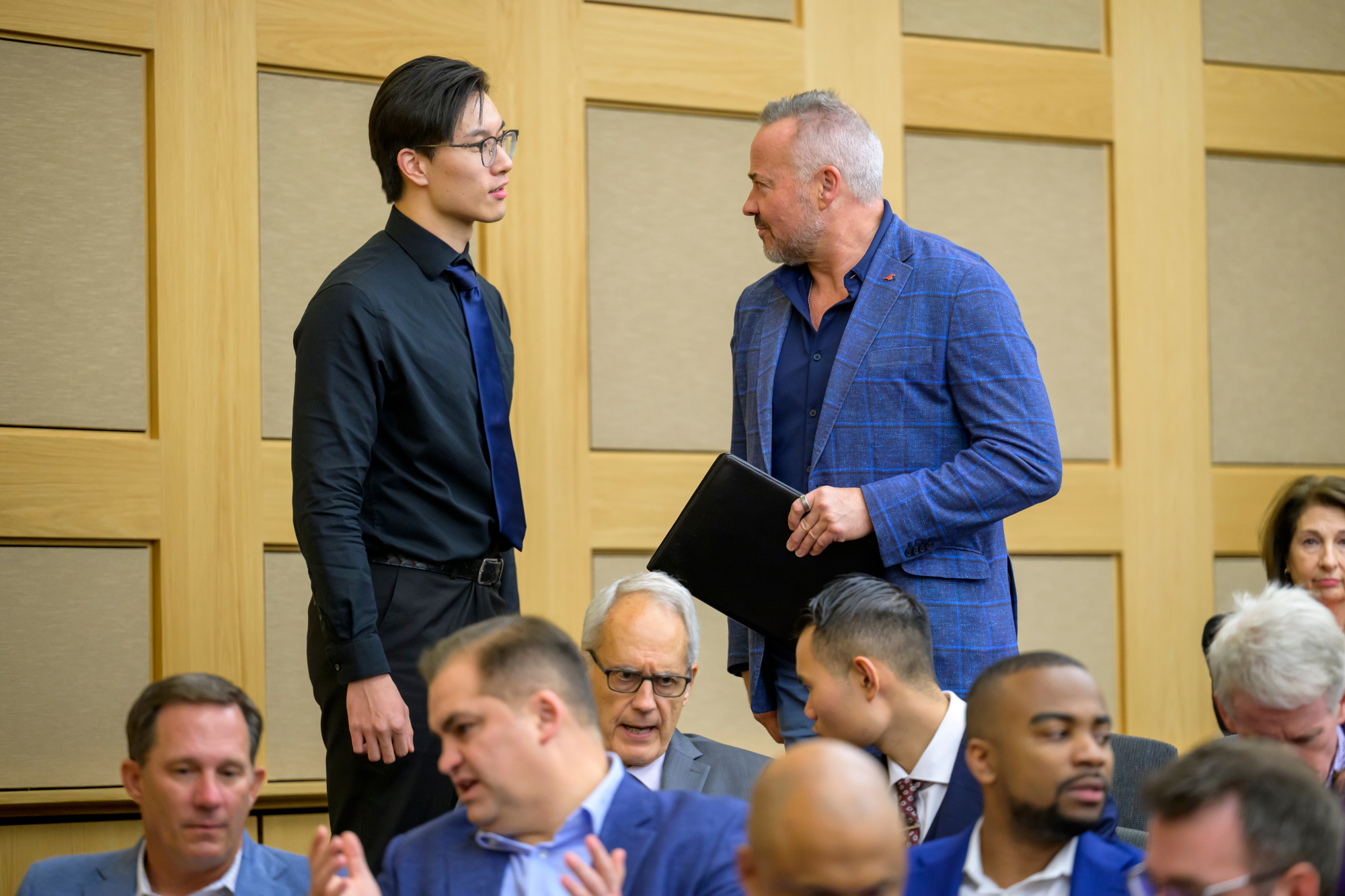 photo of Dean Milbourn and participant 