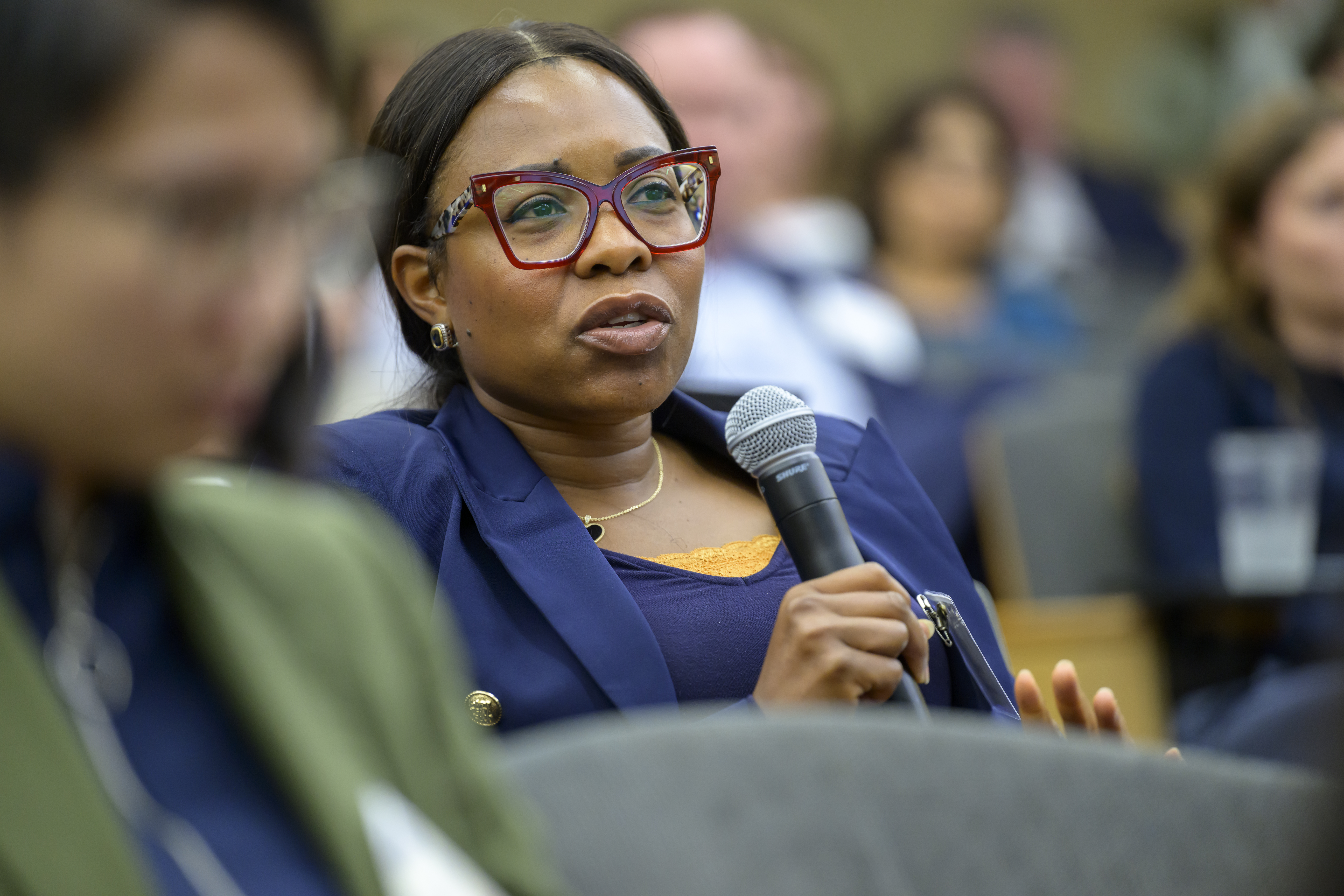 question from the audience at healthcare conference