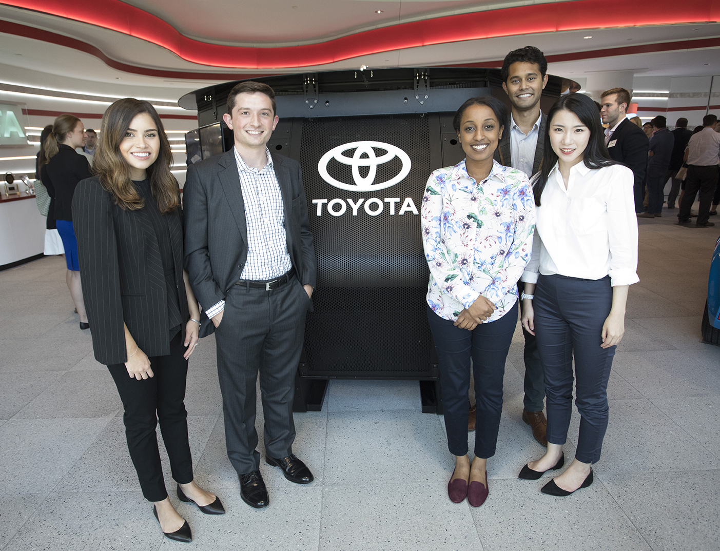 students at Toyota headquarters