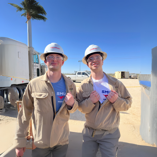 two students on an energy trek