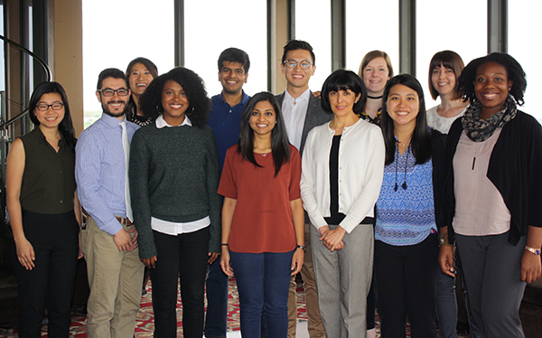 Group of students standing together. 