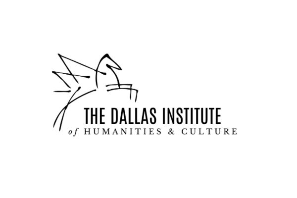 Logo for the Dallas Institute of Humanities and Culture. Symbol of a flying pegasus