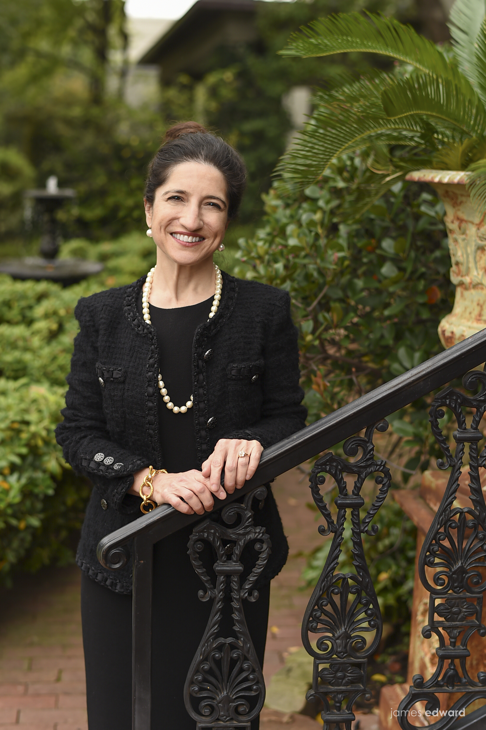 Seemee Ali in front of Stroud House