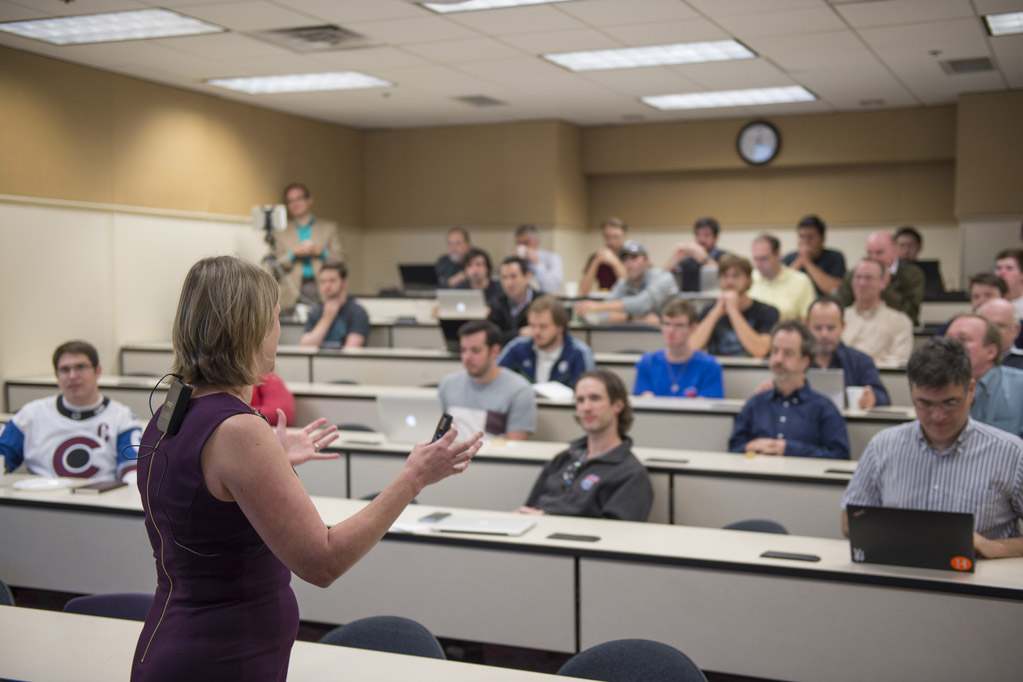 Faculty speaker in class