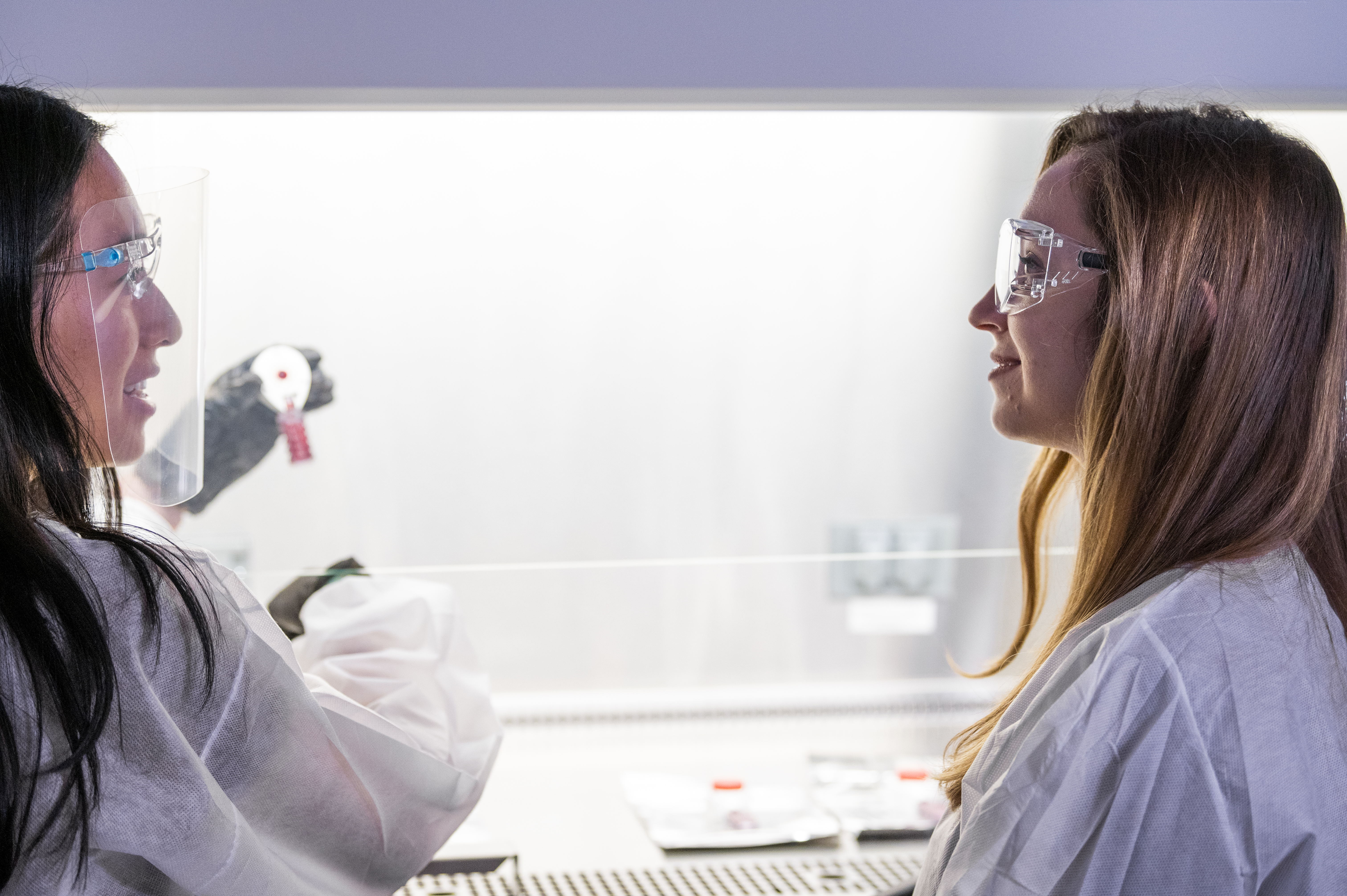 student and instructor gathering data