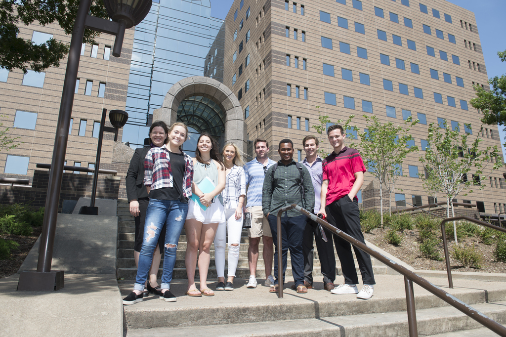 library with students