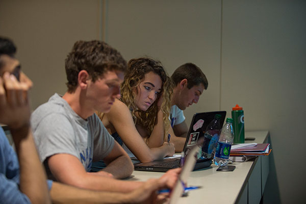 philosophy students in class