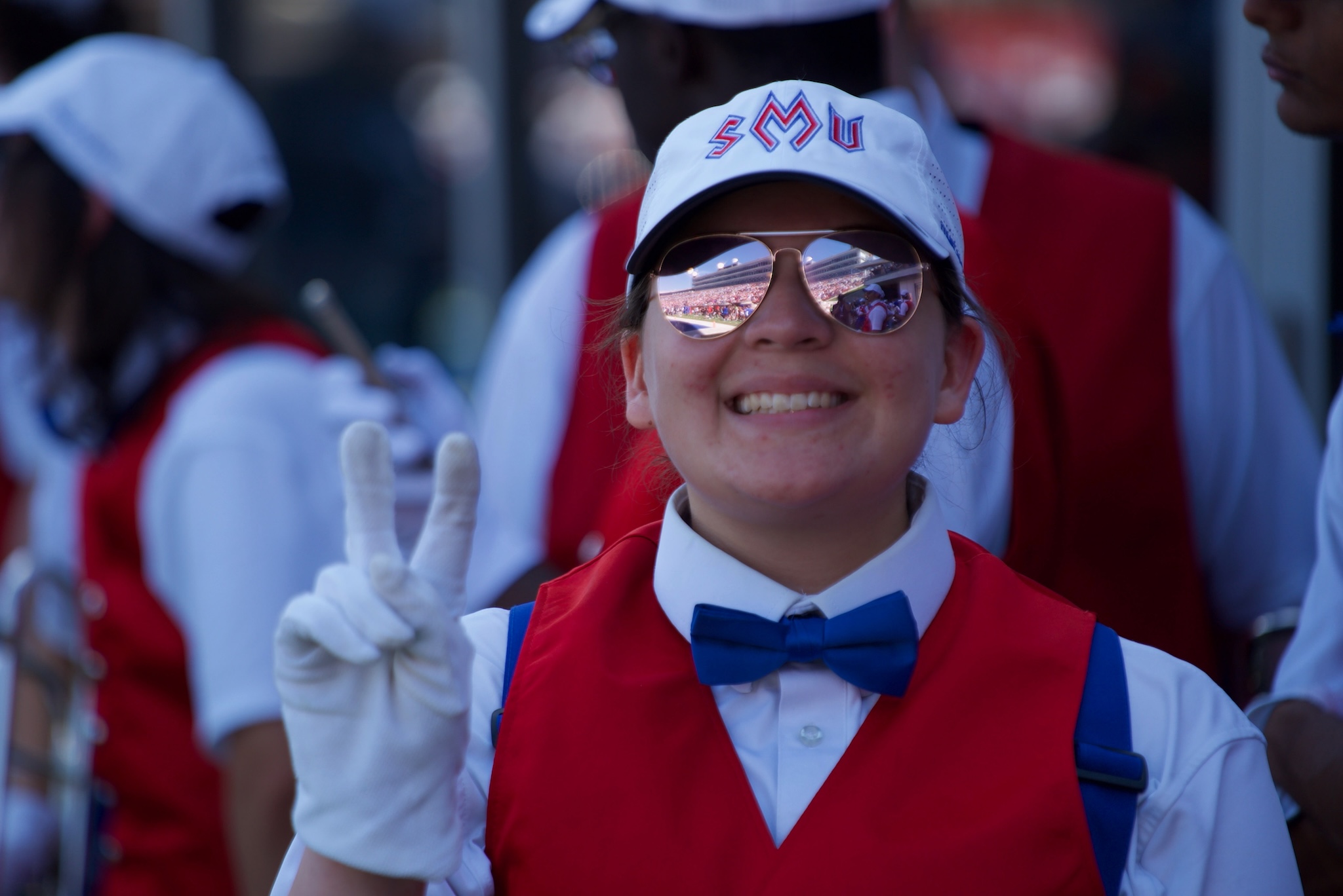 Alexa Reyes is a member of the SMU Mustang Band as well as a student in the Department of Earth Sciences.