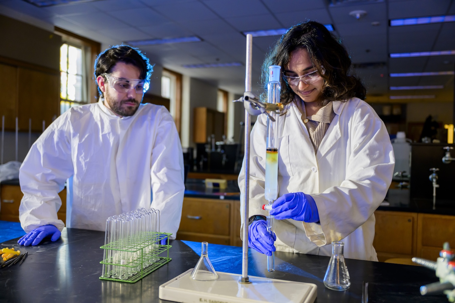 SMU students can pursue either a B.A. and B.S. in Chemistry with rigorous lab work and research opportunities.