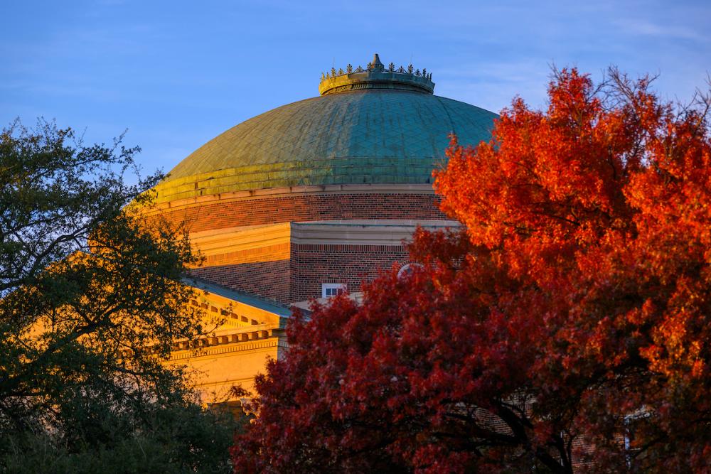 The historic Dallas Hall at SMU is home to Dedman College and the B.S. Data Science program.