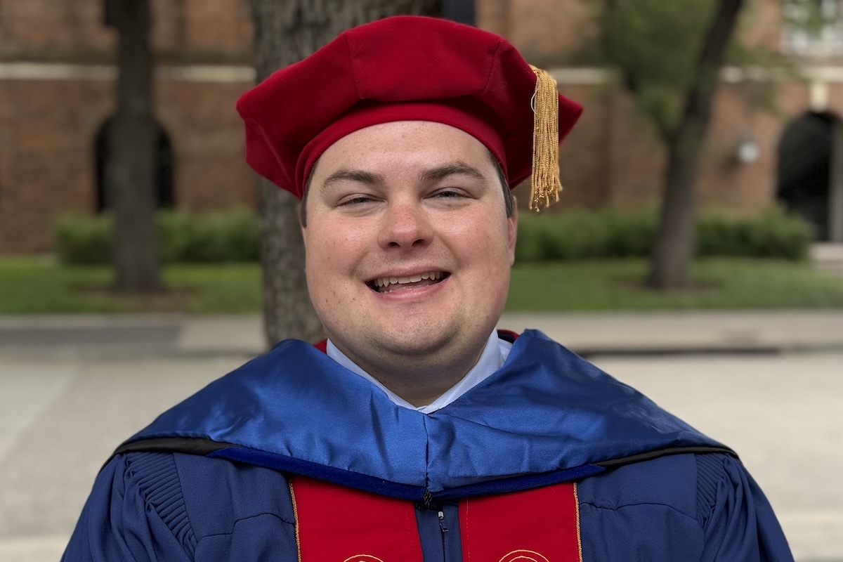 Mentorship made the difference for Jacob Davis, a 2025 M.S. Computational and Applied Mathematics graduate.