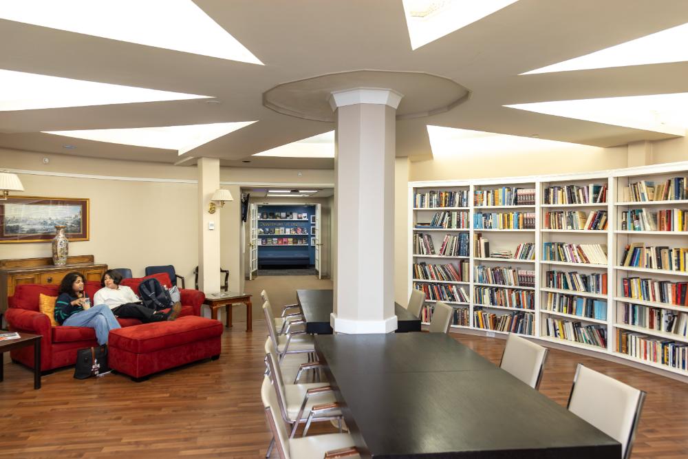 The Thomson Study Area is on the ground floor of Dallas Hall and is used by SMU’s English Department.