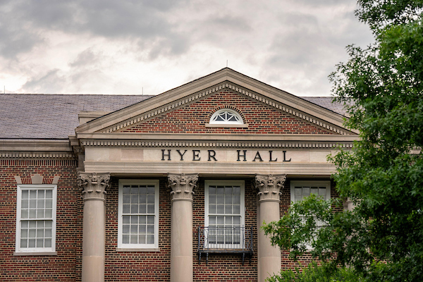 Hyer Hall is one of the many historic buildings on campus at SMU in Dallas.