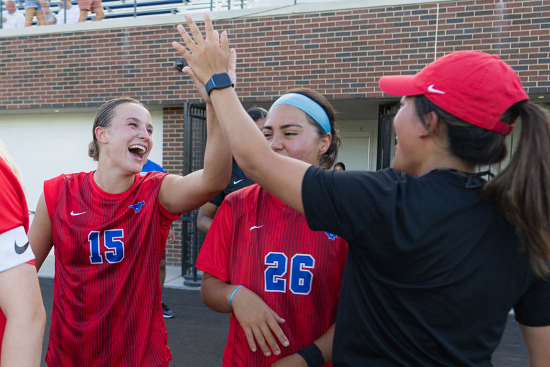 Women's Soccer High Five