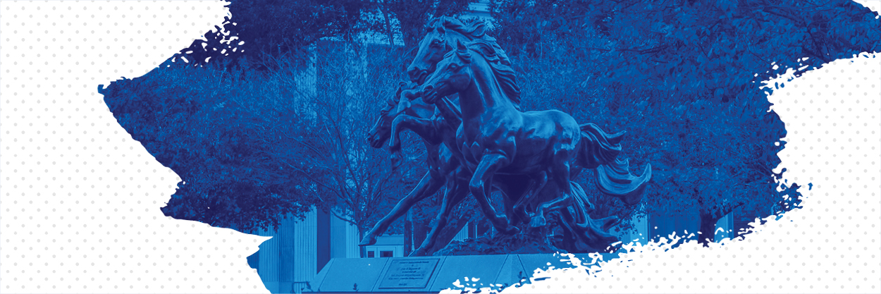 SMU Mustangs statue 