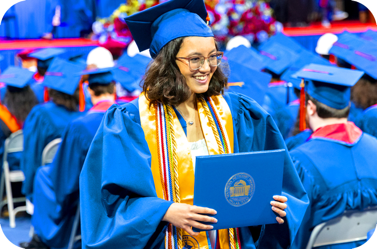 Happy Grad Student at Graduation