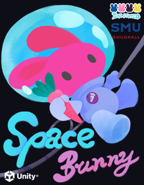 Space Bunny Poster