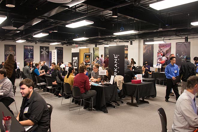 SMU Guildhall Content Gallery People Students Career Fair