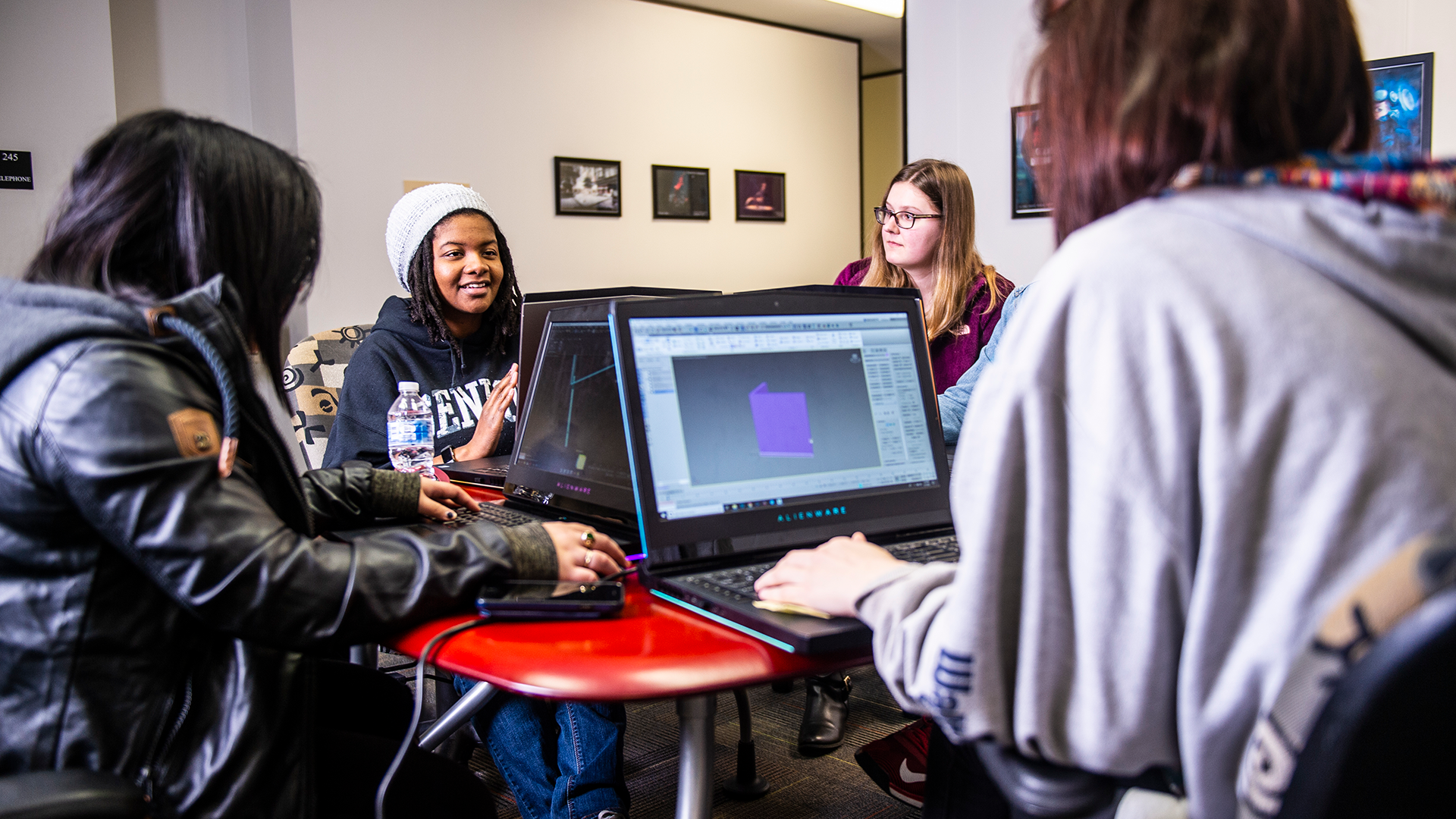 Photo of SMU Guildhall students in class