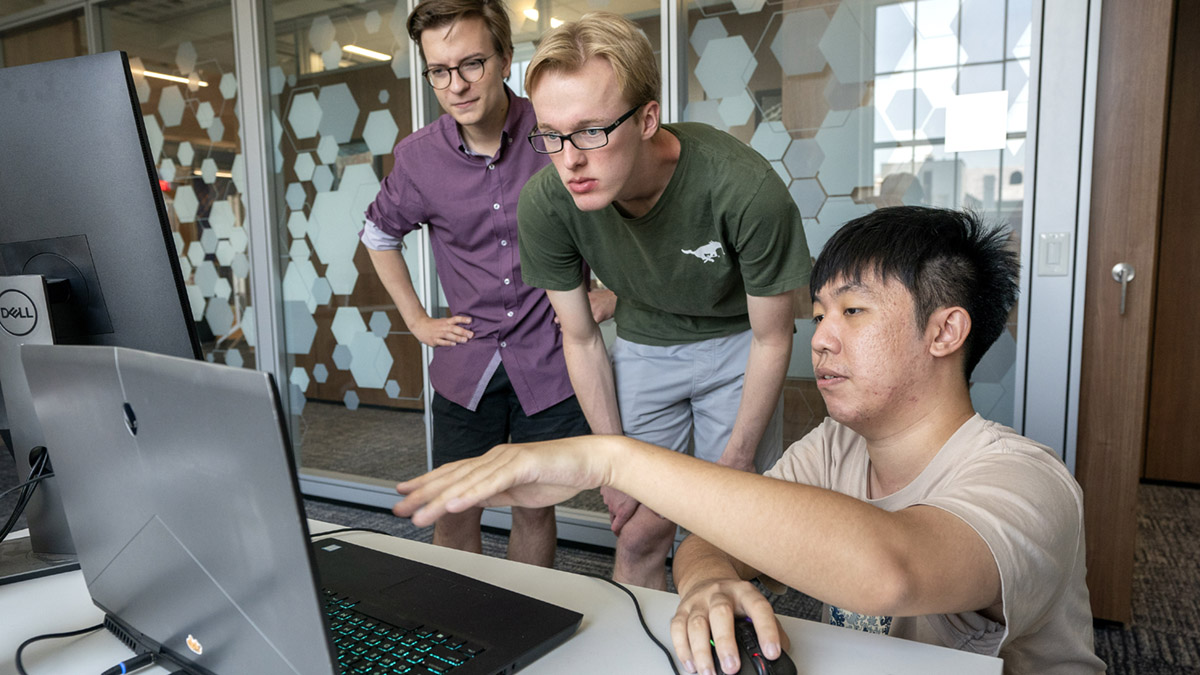 Photo of SMU Guildhall students in class