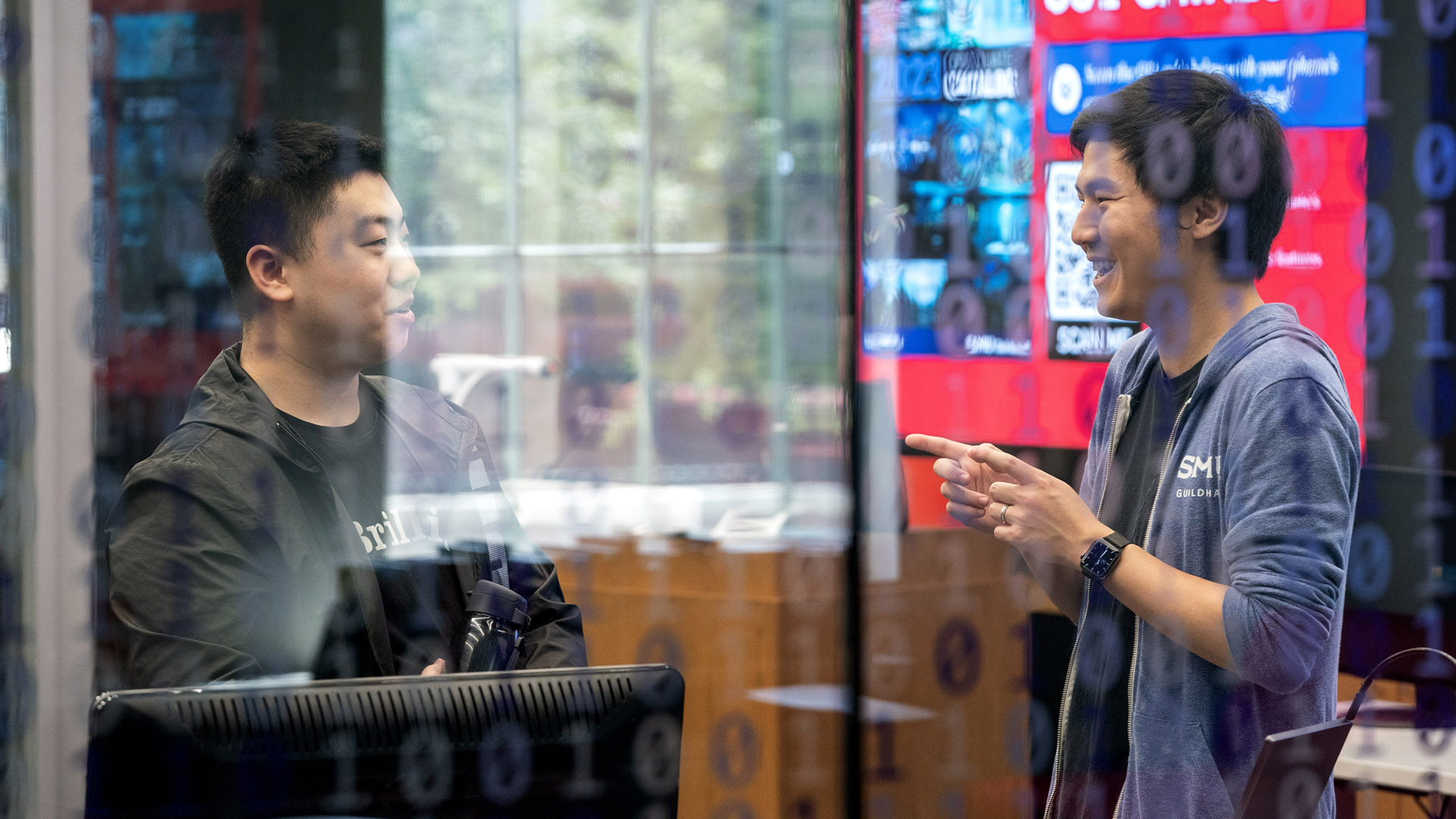 Photo of SMU Guildhall students in class